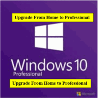 Microsoft Windows 10 Professional Upgrade From Home to Professional